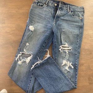 GAP Women’s Denim Ripped Boyfriend Jeans Size 6/28R